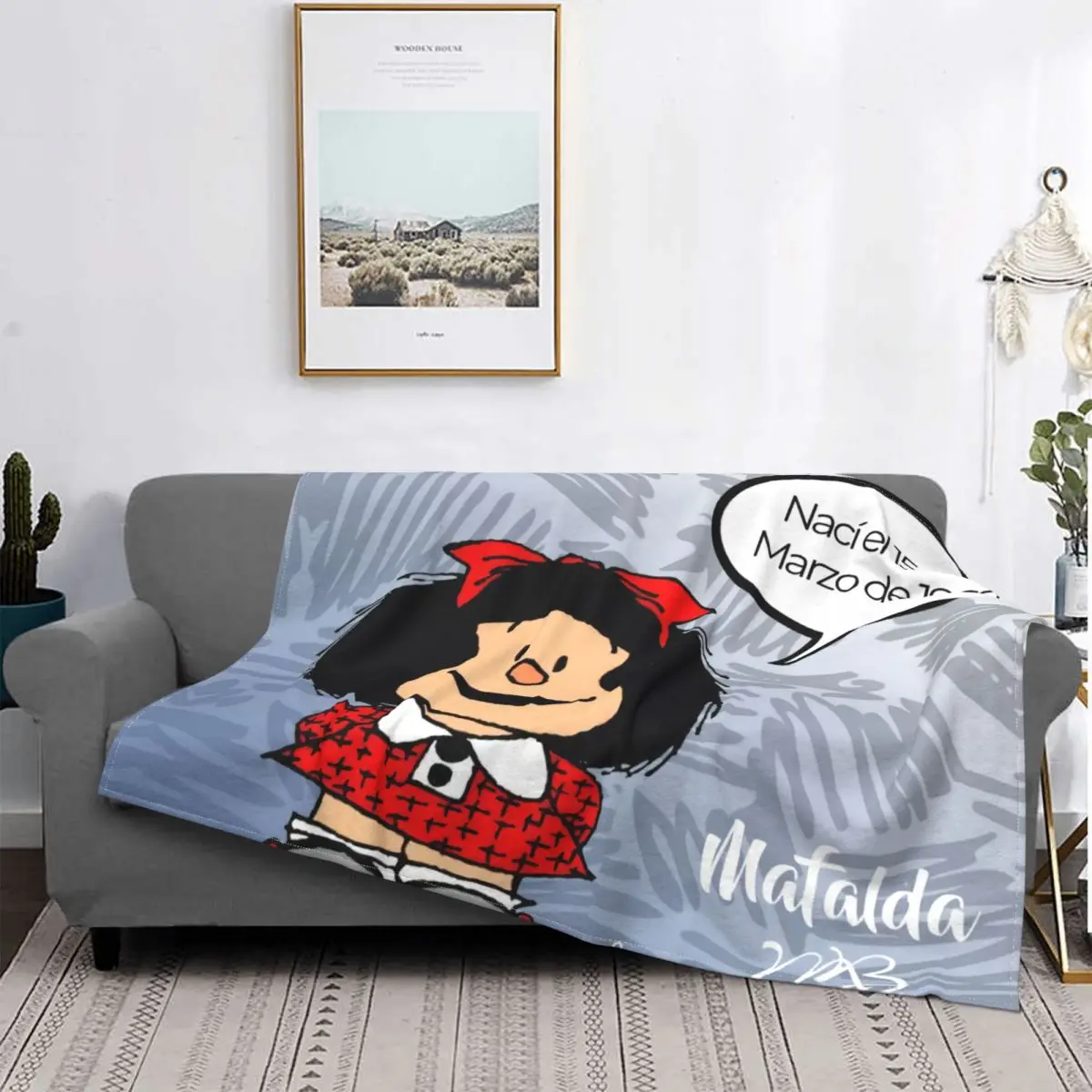 3D Printed Mafalda Kawaii Cartoon Blankets Breathable Soft Flannel Autumn Humor Throw Blanket for Sofa Car Bedding
3D Printed Mafalda Kawaii Cartoon Blankets Breathable Soft Flannel Autumn Humor Throw Blanket for Sofa Car Bedding