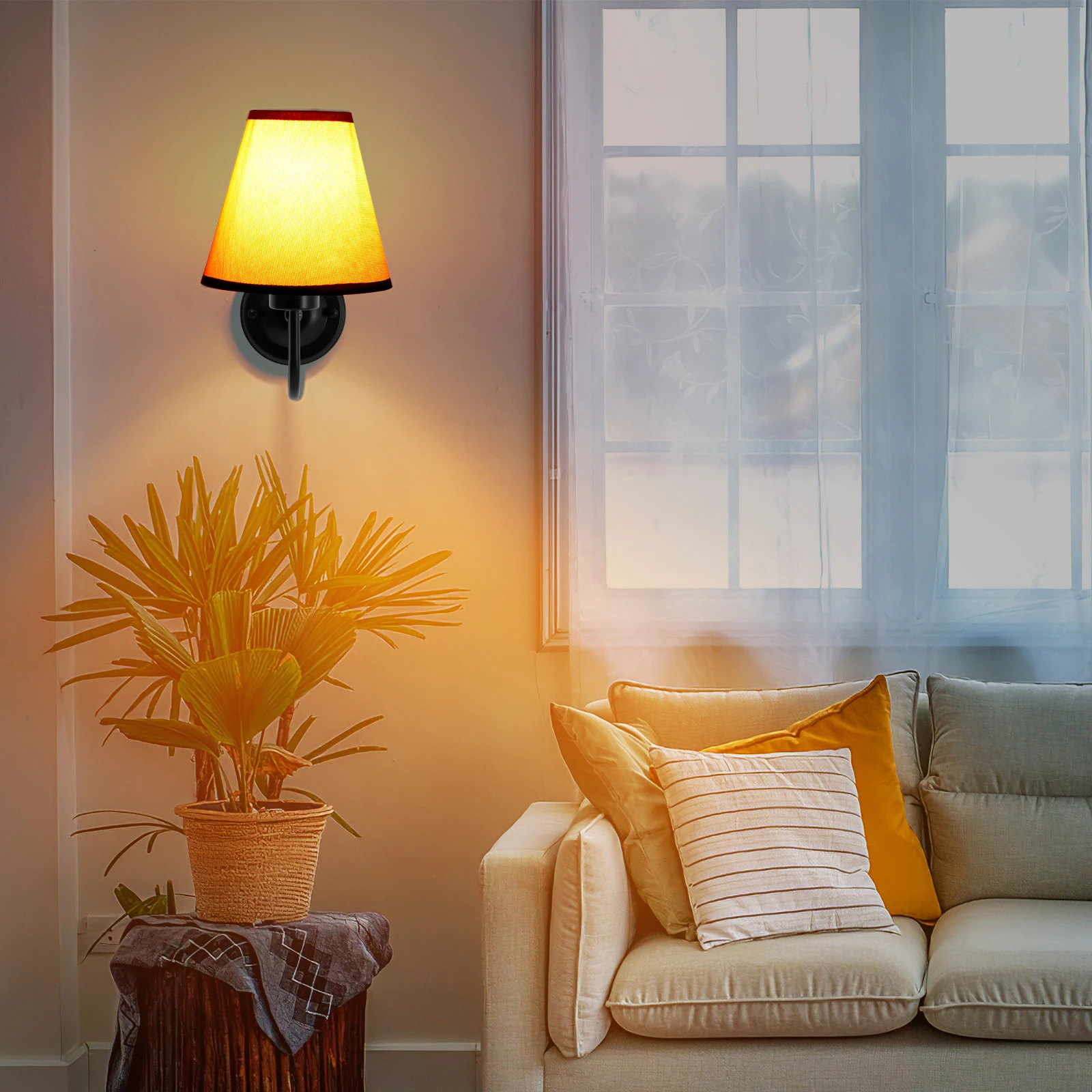 Fabric Lampshade Wear-resistant Floor Light Lampshade Transmission Bedside Table Lamp Lampshade with Edging E27 Screw Mouth
Fabric Lampshade Wear-resistant Floor Light Lampshade Transmission Bedside Table Lamp Lampshade with Edging E27 Screw Mouth