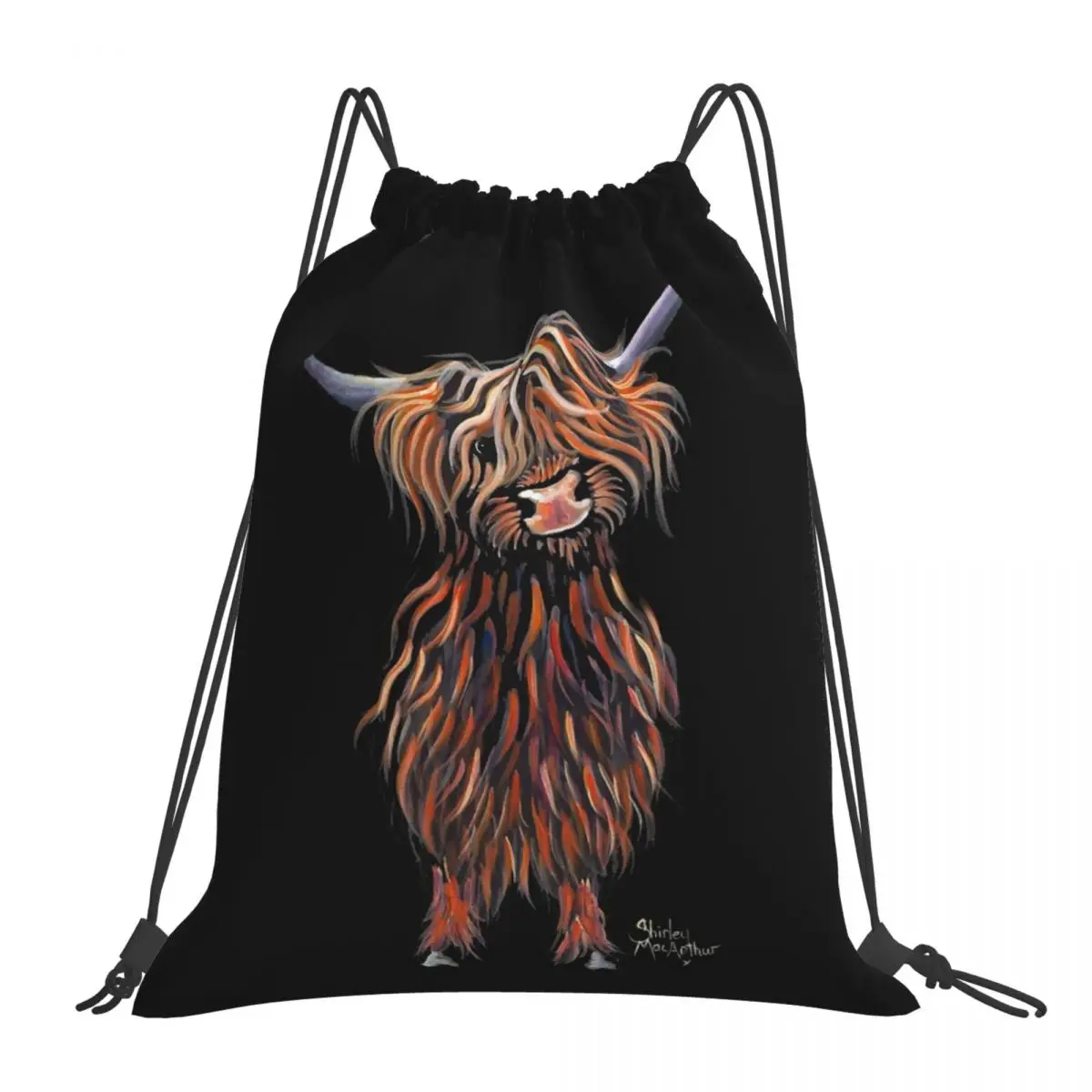 Highland Cow Animal Backpacks Multi-function Portable Drawstring Bags Drawstring Bundle Pocket Storage Bag Book Bags For Man 
Highland Cow Animal Backpacks Multi-function Portable Drawstring Bags Drawstring Bundle Pocket Storage Bag Book Bags For Man