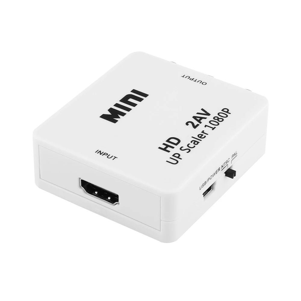 HDMI-compatible TO AV Scaler Adapter HD Video Composite Converter Box HD to RCA AV/CVSB L/R Video 1080P Support NTSC PAL
HDMI-compatible TO AV Scaler Adapter HD Video Composite Converter Box HD to RCA AV/CVSB L/R Video 1080P Support NTSC PAL