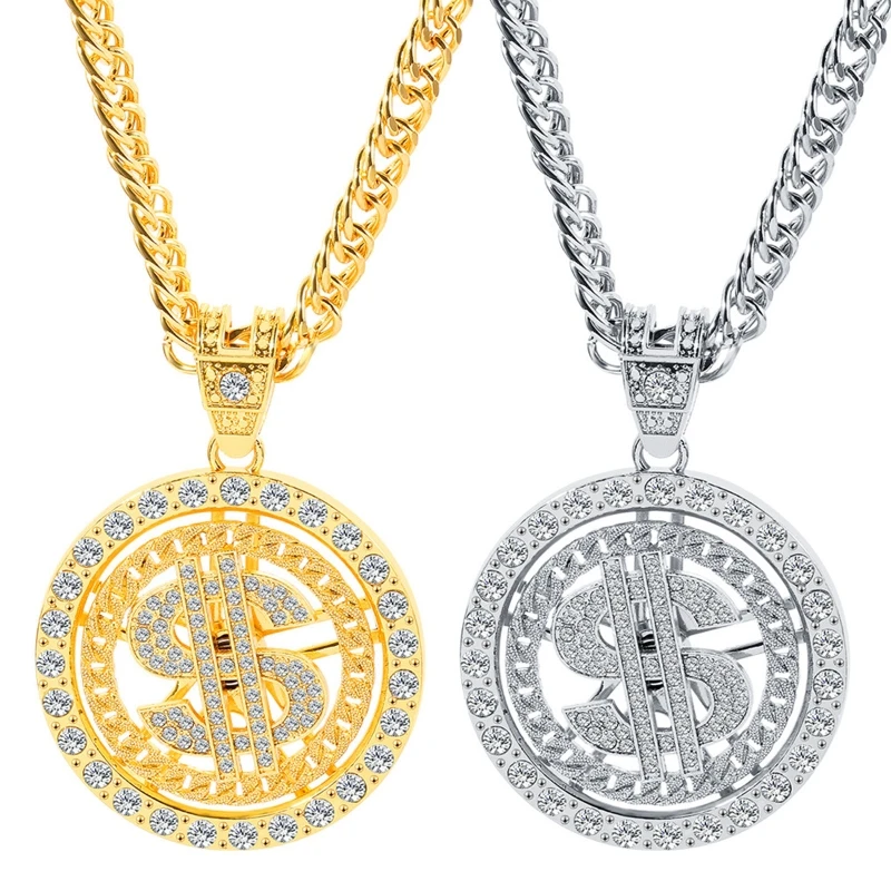 Gold Plated Chain Dollar Necklace for Men with Dollar Sign Pendant Necklace Gift
Gold Plated Chain Dollar Necklace for Men with Dollar Sign Pendant Necklace Gift