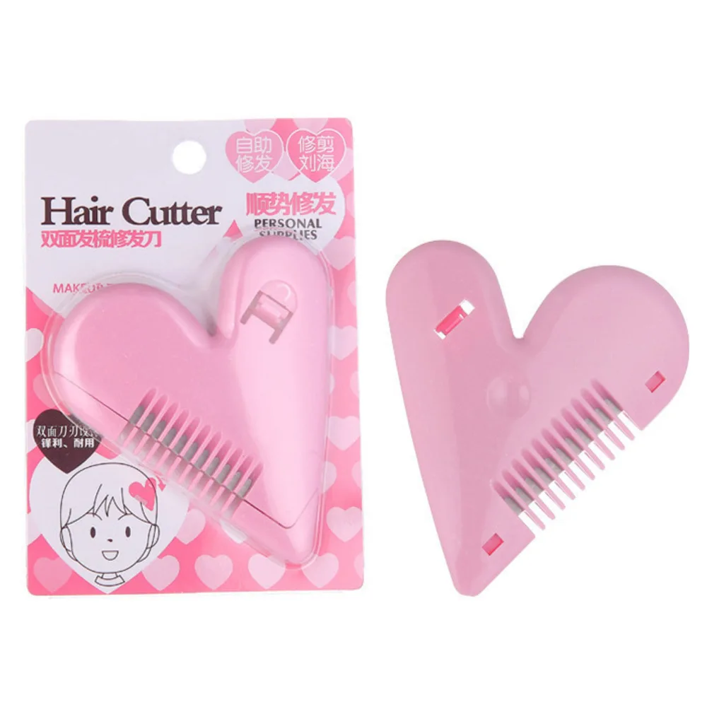 Peach Heart Double-sided Hair Comb Hair Trimming Knife Self-trimming Bangs Hair Shaving Makeup Tool
Peach Heart Double-sided Hair Comb Hair Trimming Knife Self-trimming Bangs Hair Shaving Makeup Tool