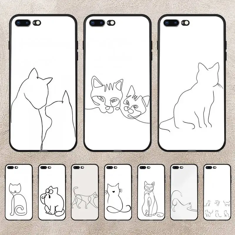 Funny Cute Cat Line Art Phone Case For Huawei Y5 Y62019 Y52018 Y92019 Luxury Funda Case For 9prime2019
Funny Cute Cat Line Art Phone Case For Huawei Y5 Y62019 Y52018 Y92019 Luxury Funda Case For 9prime2019