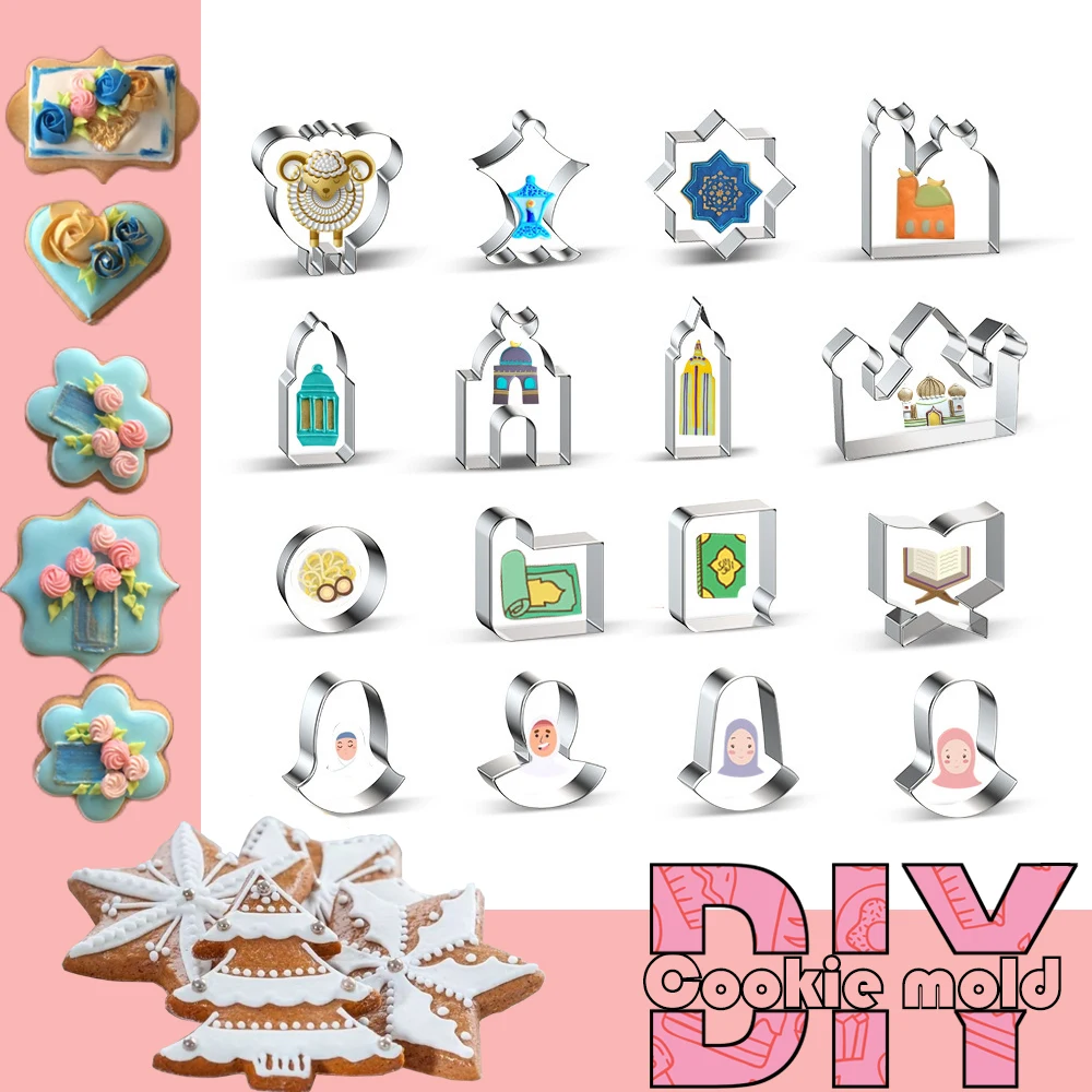 Islamic Eid Al-Fitr Cookie Cutting Die Stainless Steel Styling Set DIYBaking Tool Stereo Rice Ball Cake Kitchen Ware Castle Mold
Islamic Eid Al-Fitr Cookie Cutting Die Stainless Steel Styling Set DIYBaking Tool Stereo Rice Ball Cake Kitchen Ware Castle Mold