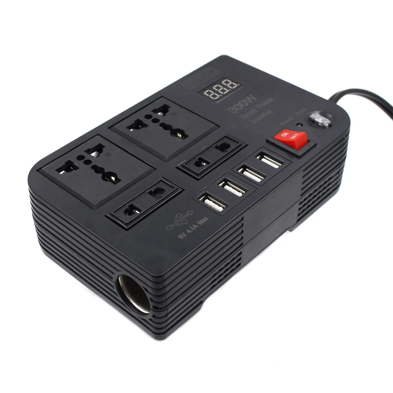 LED Car Power Inverter Modified Sine Wave Car Inverter With LED Display 300W Automotive Back-up Car Inverter For Truck RV Home
LED Car Power Inverter Modified Sine Wave Car Inverter With LED Display 300W Automotive Back-up Car Inverter For Truck RV Home