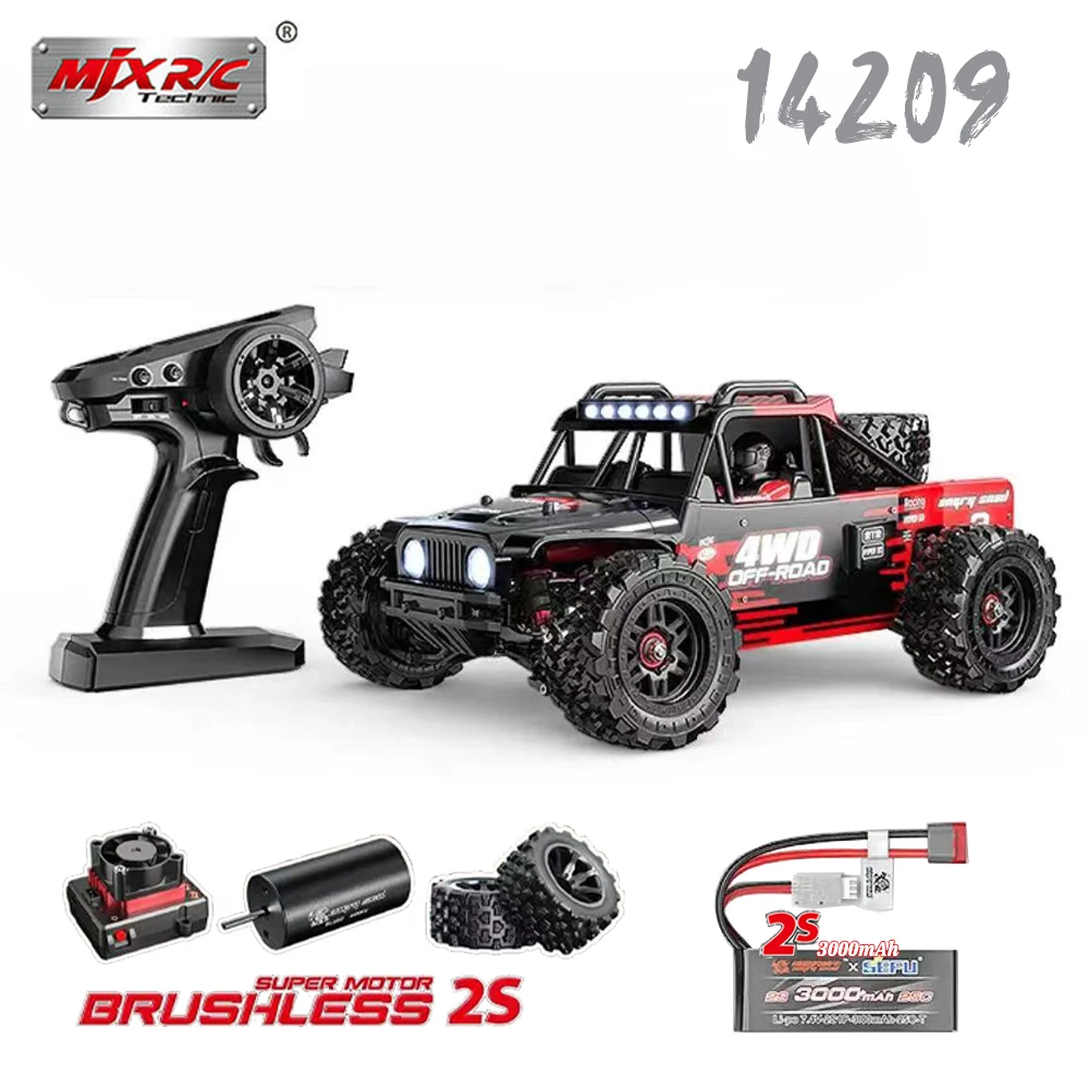 Mjx Hypergo 14209 Racing Desert Pickup 1/14 Brushless Remote Control vehicles Off-Road Drifting High-Speed RC Car 4wd Toys Gift
Mjx Hypergo 14209 Racing Desert Pickup 1/14 Brushless Remote Control vehicles Off-Road Drifting High-Speed RC Car 4wd Toys Gift