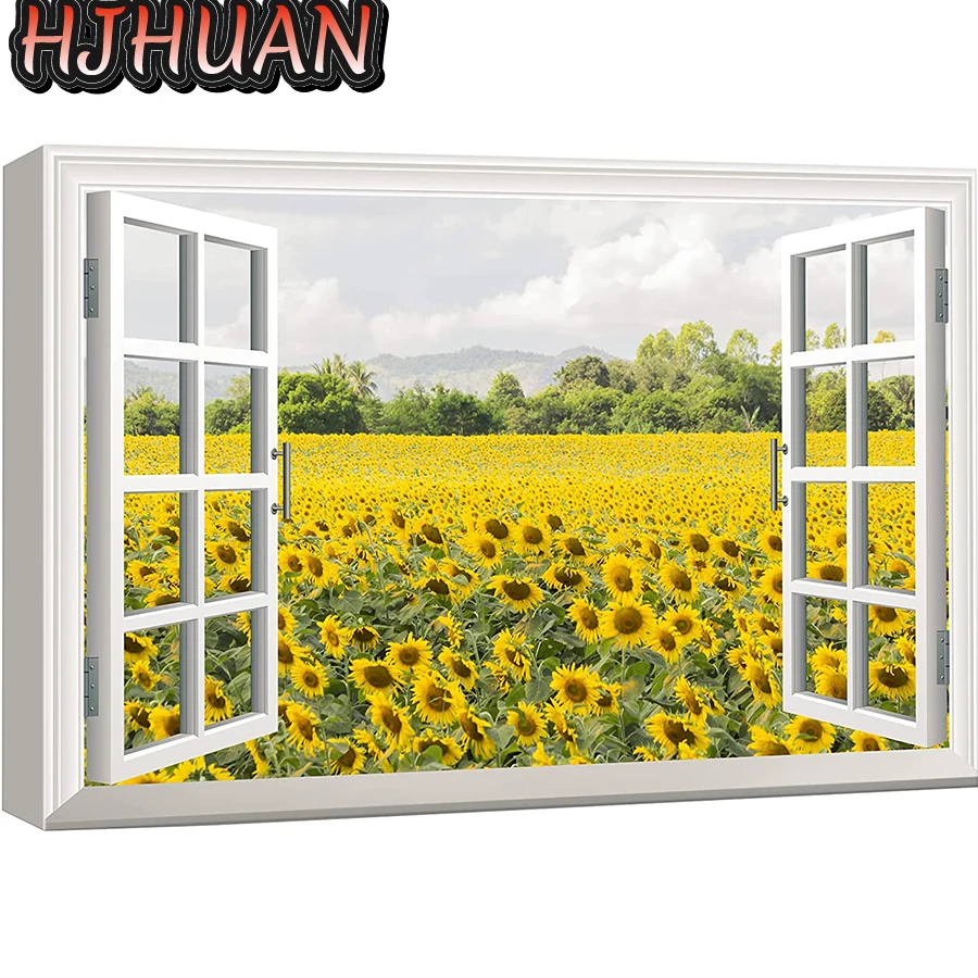False window, sunflower sea Diamond Painting Cross Stitch Kit Full Drill Embroidery Mosaic Picture Of Rhinestone Gift Home Decor
False window, sunflower sea Diamond Painting Cross Stitch Kit Full Drill Embroidery Mosaic Picture Of Rhinestone Gift Home Decor