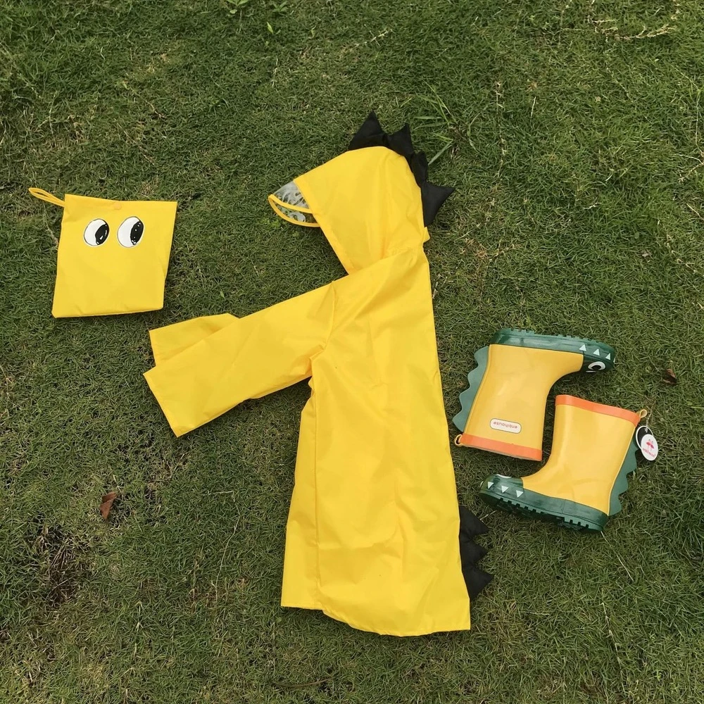 Cute Dinosaur Polyester Baby Raincoat Outdoor Waterproof Rain Coat Children Impermeable Poncho Boys Girls Rain Jacket Yellow
Cute Dinosaur Polyester Baby Raincoat Outdoor Waterproof Rain Coat Children Impermeable Poncho Boys Girls Rain Jacket Yellow