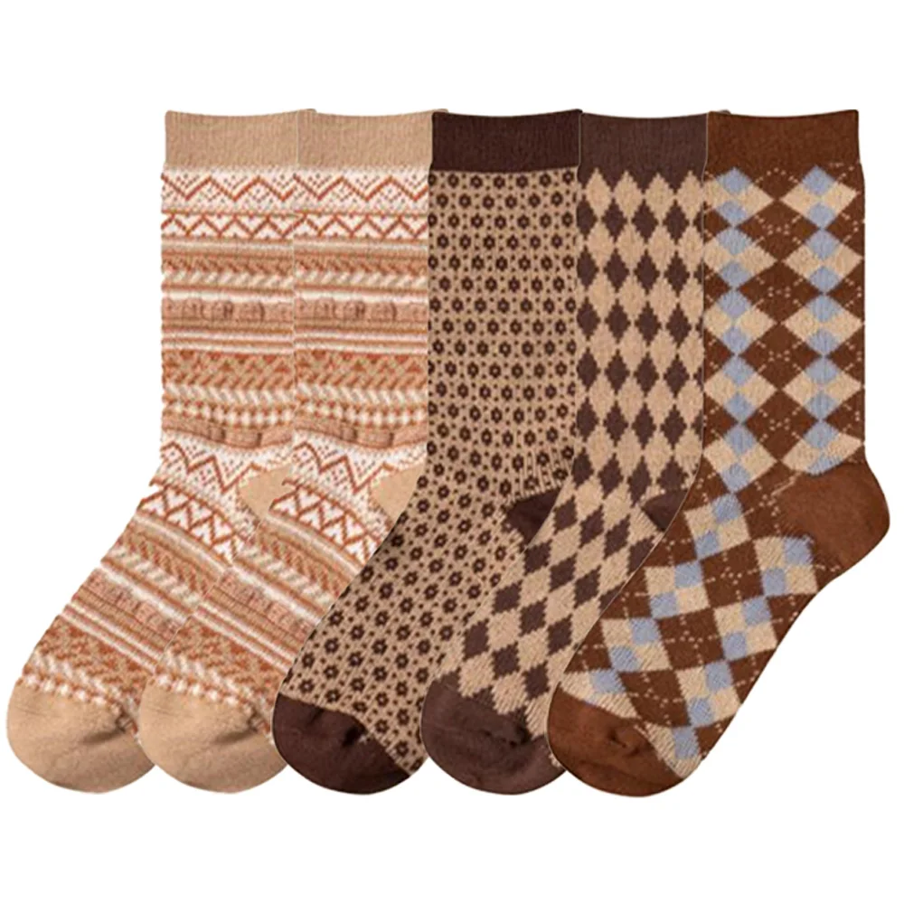 5 Pairs Women Cotton Socks Multipack Retro Print Style Autumn Winter Socks Warm Long Sock Female Casual Comfortable Calcetines
5 Pairs Women Cotton Socks Multipack Retro Print Style Autumn Winter Socks Warm Long Sock Female Casual Comfortable Calcetines