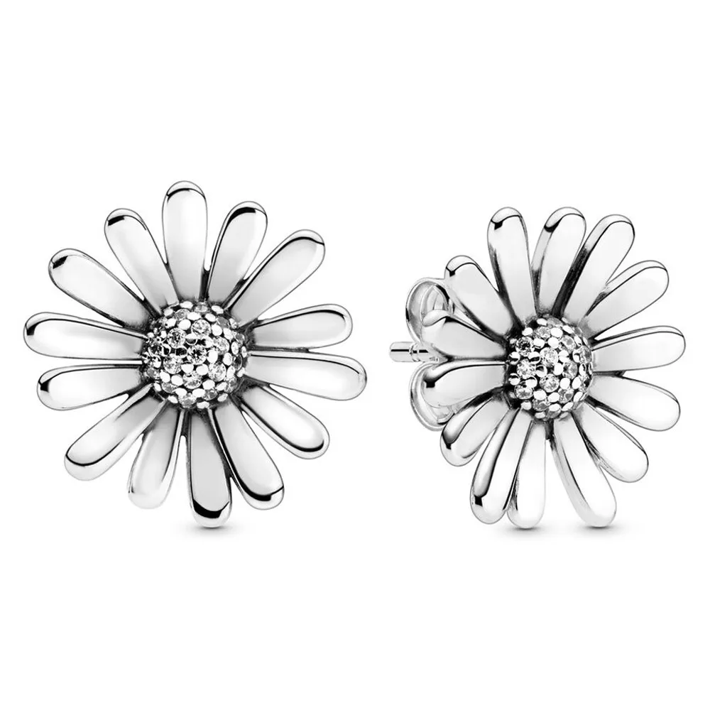 Original Sparkling Pave Daisy Flower Statemen Stud Earring For Women 925 Sterling Silver Wedding Gift Fashion Jewelry
Original Sparkling Pave Daisy Flower Statemen Stud Earring For Women 925 Sterling Silver Wedding Gift Fashion Jewelry