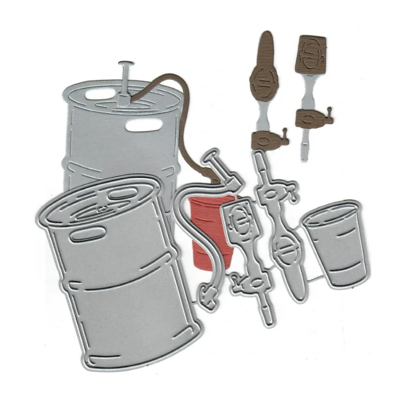 Beer Keg, Taps and Cup Metal Cutting Dies DIY Scrapbooking Photo Album Decorative Embossing PaperCard Crafts Die
Beer Keg, Taps and Cup Metal Cutting Dies DIY Scrapbooking Photo Album Decorative Embossing PaperCard Crafts Die