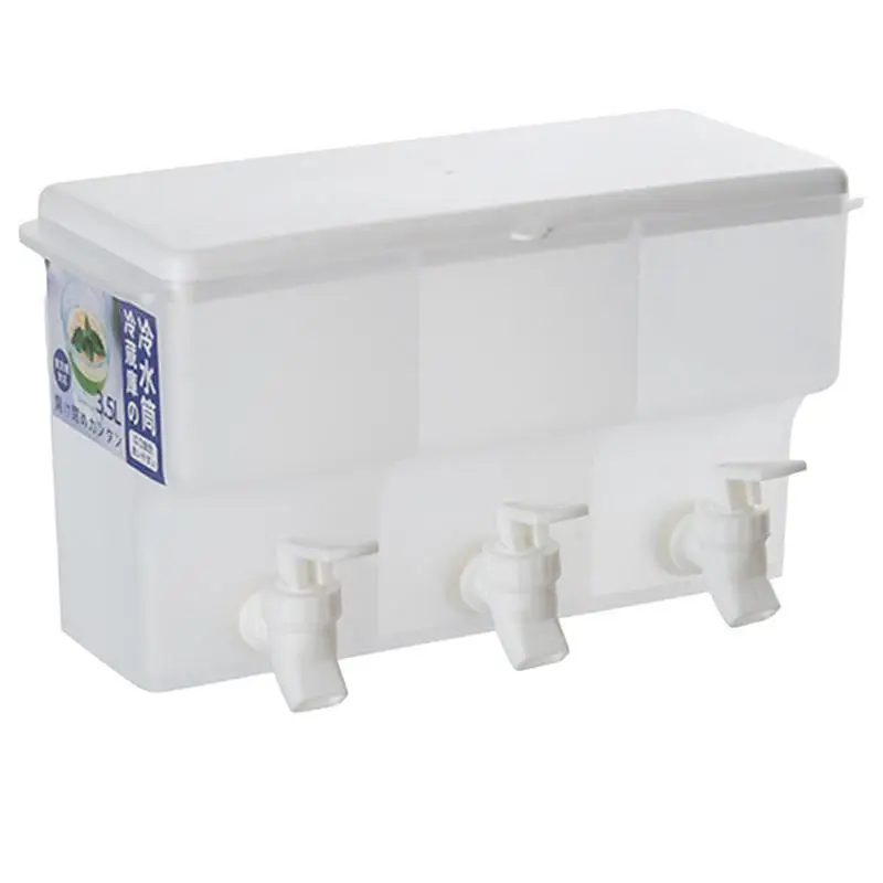 Drink Dispenser Large Capacity Beverage Dispenser with 3 Spigots 3.5L Lightweight Drink Dispensers Home Fridge Water Containers
Drink Dispenser Large Capacity Beverage Dispenser with 3 Spigots 3.5L Lightweight Drink Dispensers Home Fridge Water Containers