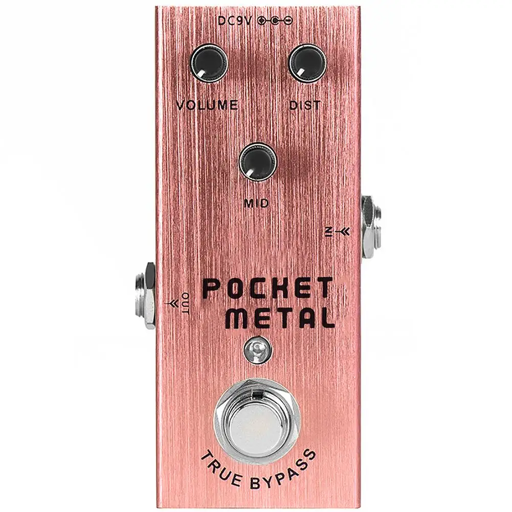Pocket Metal Guitar Pedal Mini Electric Effects Pedals Single Distortion Sounds Guitar Accessories True Bypass
Pocket Metal Guitar Pedal Mini Electric Effects Pedals Single Distortion Sounds Guitar Accessories True Bypass