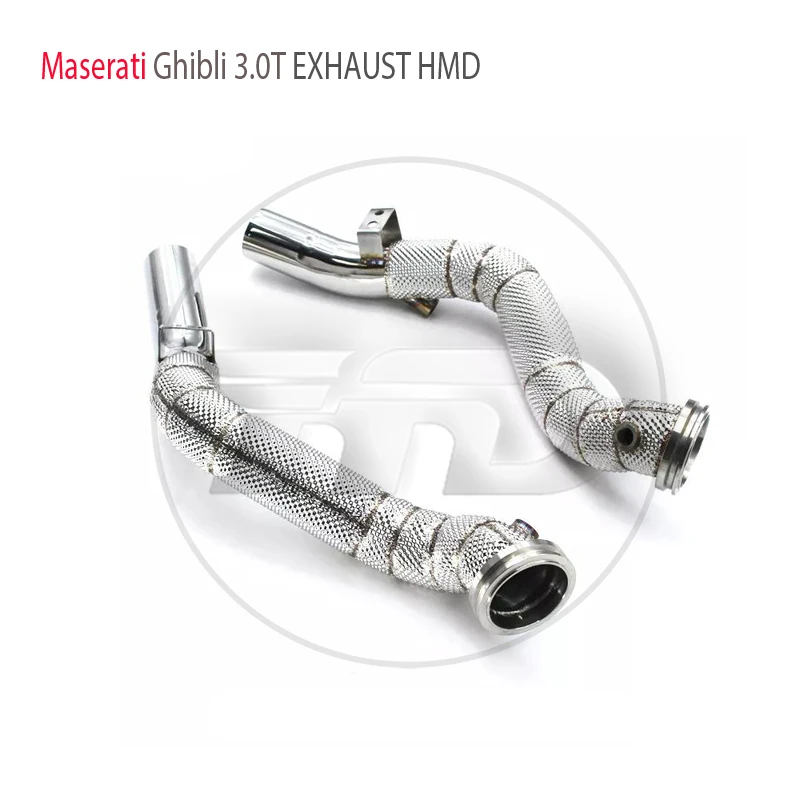 HMD Exhaust System High Flow Performance Downpipe For Maserati Ghibli 3.0T Auto Modification Header Without Catalyst Racing Pipe
HMD Exhaust System High Flow Performance Downpipe For Maserati Ghibli 3.0T Auto Modification Header Without Catalyst Racing Pipe