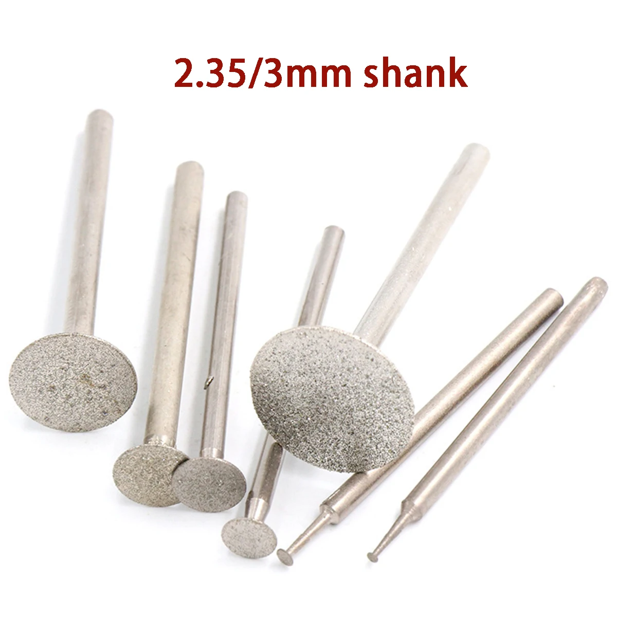 5Pcs Super-thin Diamond Grinding Head 2.35/3mm shank K Needle Jade Carving Thallium Hook Engraving Machine Grinders Accessories
5Pcs Super-thin Diamond Grinding Head 2.35/3mm shank K Needle Jade Carving Thallium Hook Engraving Machine Grinders Accessories