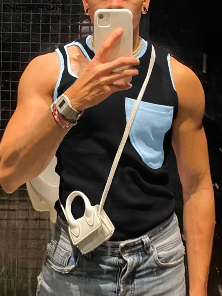 INCERUN Men Tank Tops Patchwork O-neck Sleeveless Fitness Hollow Out Sexy Vests 2022 Streetwear Unisex Casual Men Clothing S-5XL
INCERUN Men Tank Tops Patchwork O-neck Sleeveless Fitness Hollow Out Sexy Vests 2022 Streetwear Unisex Casual Men Clothing S-5XL