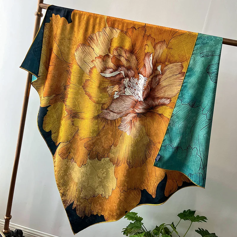 Fashion Silk Neck Scarfs Women Kerchief Floral Print Shawls Wraps Hand Rolled Scarves Female Elegant Headband Hijabs Scarf 110CM
Fashion Silk Neck Scarfs Women Kerchief Floral Print Shawls Wraps Hand Rolled Scarves Female Elegant Headband Hijabs Scarf 110CM