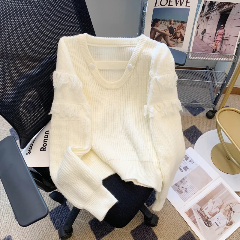 Gentle Wind Soft Glutinous Knit Sweater Women's 2023 Autumn/Winter New Thickened Temperament Short Top
Gentle Wind Soft Glutinous Knit Sweater Women's 2023 Autumn/Winter New Thickened Temperament Short Top