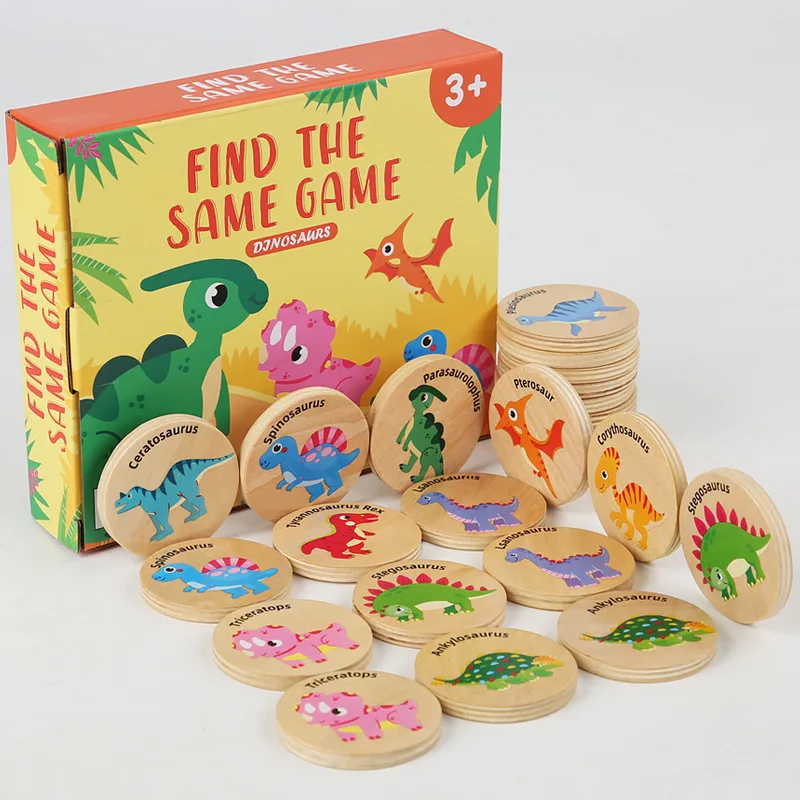 Funny DinosaurFind The Same Jigsaw Puzzle Kids Memory Chess Game Baby Educational Wooden Toys For Children 3D Puzzles
Funny DinosaurFind The Same Jigsaw Puzzle Kids Memory Chess Game Baby Educational Wooden Toys For Children 3D Puzzles