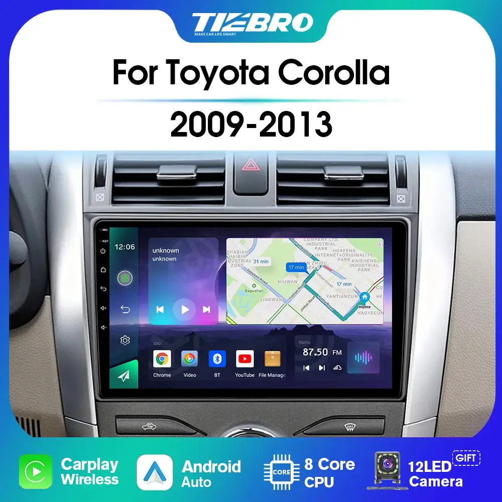 TIEBRO A07 8+256G Multimedia Player For Toyota Corolla E140/150 2006-2013 Carplay Car Radio Navigation GPS DSP Head Unit NO DVD
TIEBRO A07 8+256G Multimedia Player For Toyota Corolla E140/150 2006-2013 Carplay Car Radio Navigation GPS DSP Head Unit NO DVD