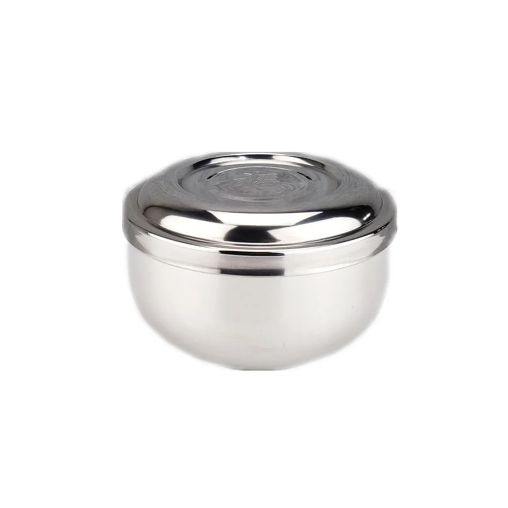 Durable Kitchen Tools Double Walled Bowl Stainless Steel With Lid Salad Hand Polished Heat Insulated Rice Soup
Durable Kitchen Tools Double Walled Bowl Stainless Steel With Lid Salad Hand Polished Heat Insulated Rice Soup