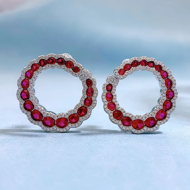 2022 Popular 4.0 Pigeon Blood Red S925 Earrings European and American Retro Luxury Premium Earrings Female
2022 Popular 4.0 Pigeon Blood Red S925 Earrings European and American Retro Luxury Premium Earrings Female