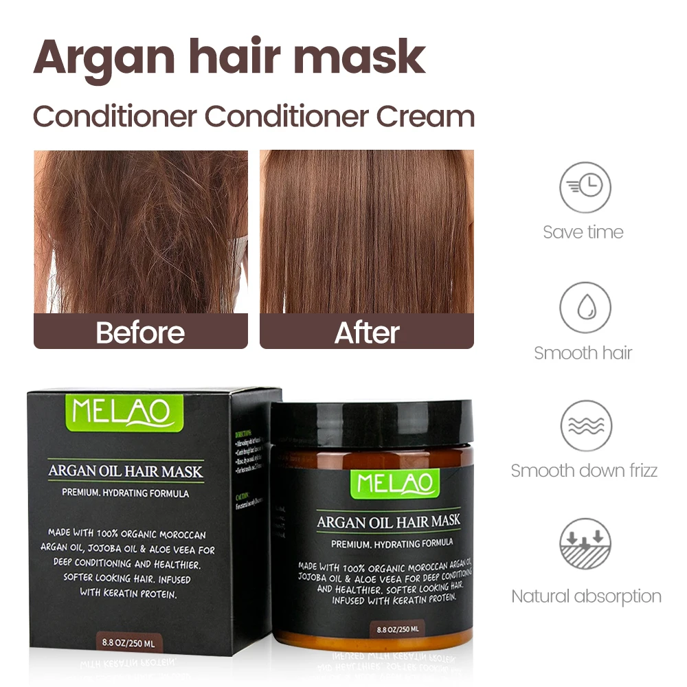 250ml Argan Oil Moisturize Hair Treatment Mask Repair Damage Hair Root 80g Keratin Hair Scalp Treatment Deep Hair Care Mask
250ml Argan Oil Moisturize Hair Treatment Mask Repair Damage Hair Root 80g Keratin Hair Scalp Treatment Deep Hair Care Mask