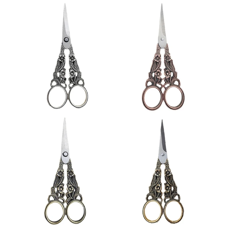 Stainless Steel Vintage Scissors Sewing Fabric Cutter Flower Embroidery Tailor Scissor Thread Shear Tools
Stainless Steel Vintage Scissors Sewing Fabric Cutter Flower Embroidery Tailor Scissor Thread Shear Tools