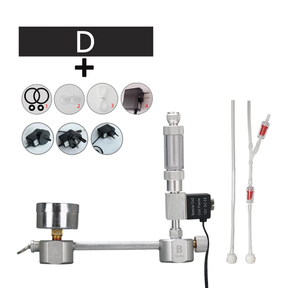 Aquarium DIY CO2 Generator System Kit CO2 Generator, Bubble Counter Diffuser & Atomizer Solenoid Valve,for Aquatic Plant Growth
Aquarium DIY CO2 Generator System Kit CO2 Generator, Bubble Counter Diffuser & Atomizer Solenoid Valve,for Aquatic Plant Growth