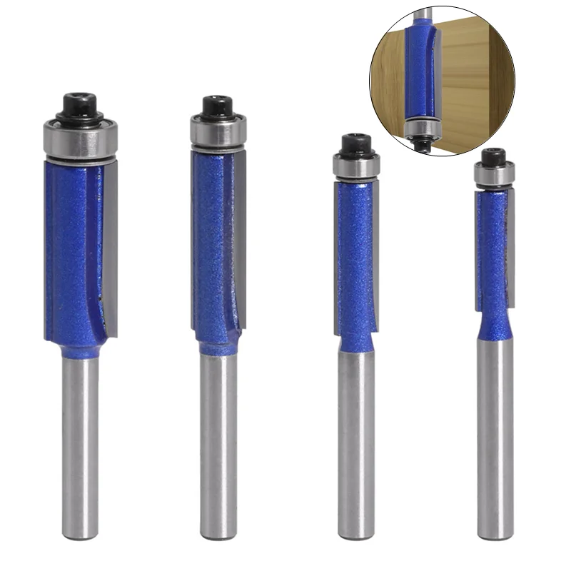 1Pc 8mm Shank Double-edged Trim Router Bit with Bearing for Wood Template Pattern Bit Tungsten Carbide Milling Cutter for Wood
1Pc 8mm Shank Double-edged Trim Router Bit with Bearing for Wood Template Pattern Bit Tungsten Carbide Milling Cutter for Wood