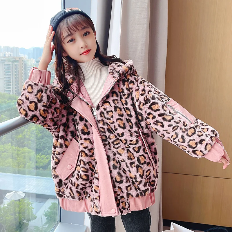 New Autumn Winter Girls Coat Thick Padded Jacket Leopard Print Long Sleeve Cotton Coat Children Kids Clothes Zipper Jacket 3-12Y
New Autumn Winter Girls Coat Thick Padded Jacket Leopard Print Long Sleeve Cotton Coat Children Kids Clothes Zipper Jacket 3-12Y