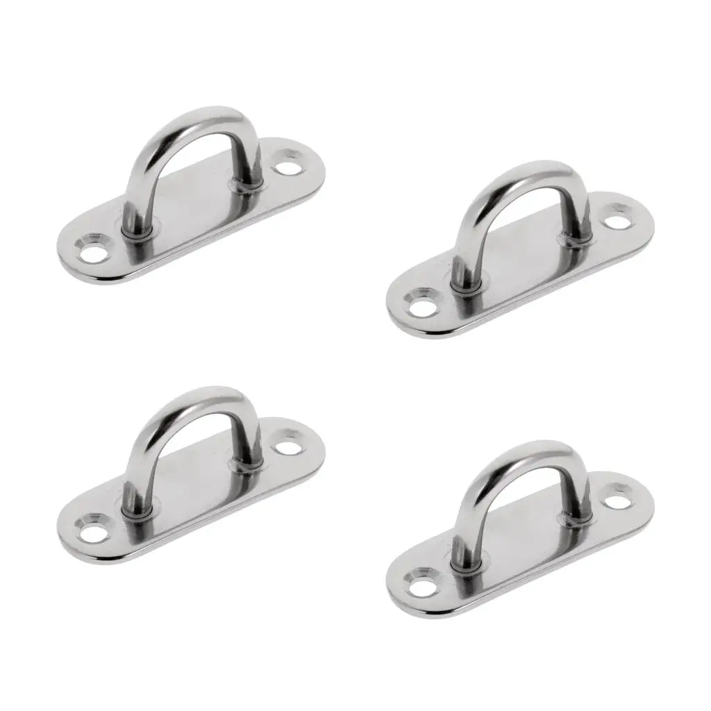 5mm 6mm 8mm Stainless Steel Oblong Pad Eye Plates Staple Ring Hook (4 Pack)
5mm 6mm 8mm Stainless Steel Oblong Pad Eye Plates Staple Ring Hook (4 Pack)