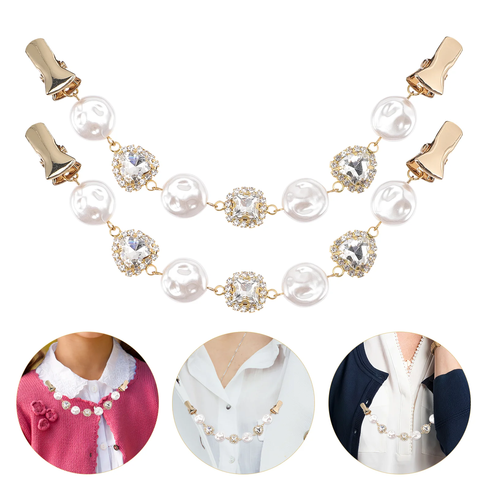 Clips Sweater Brooch Clip Cardigan Pearl Pin Wedding Dress Collar Baroque Womenshirt Dresses Shawl Lapel Jewelry Crystal Clasp
Clips Sweater Brooch Clip Cardigan Pearl Pin Wedding Dress Collar Baroque Womenshirt Dresses Shawl Lapel Jewelry Crystal Clasp