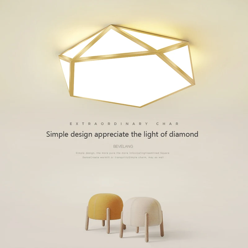 Modern Luxurious Diamond Led Ceiling Light Lustres For Bedroom Living Dining Room Shape Golden Lamps Home Decoration Fixtures
Modern Luxurious Diamond Led Ceiling Light Lustres For Bedroom Living Dining Room Shape Golden Lamps Home Decoration Fixtures