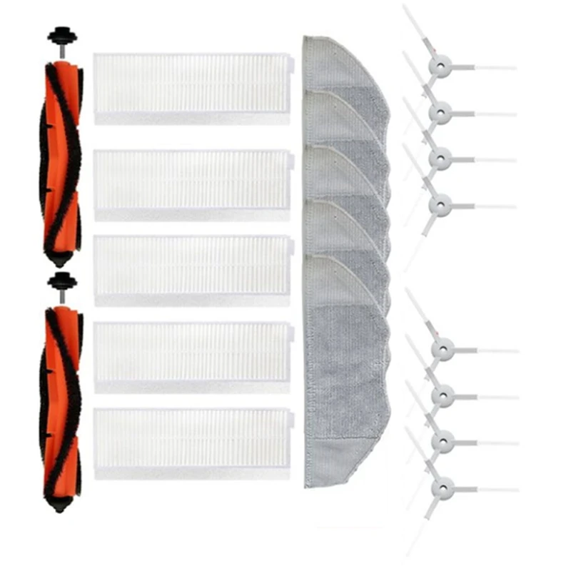 1Set Main Rolling Brush Side Brush Filter Mop Cloth Vacuum Cleaner Accessories For Xiaomi Mi Robot Vacuum-Mop Essential G1
1Set Main Rolling Brush Side Brush Filter Mop Cloth Vacuum Cleaner Accessories For Xiaomi Mi Robot Vacuum-Mop Essential G1