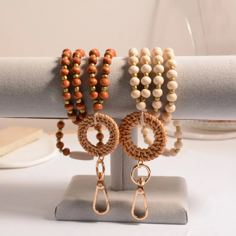 Rattan Wood Bead Lanyard Keychain Work ID Badge Necklace Boho Strap Nurse Teacher Gift Beaded Lanyard Charm Breakaway Clasp
Rattan Wood Bead Lanyard Keychain Work ID Badge Necklace Boho Strap Nurse Teacher Gift Beaded Lanyard Charm Breakaway Clasp
