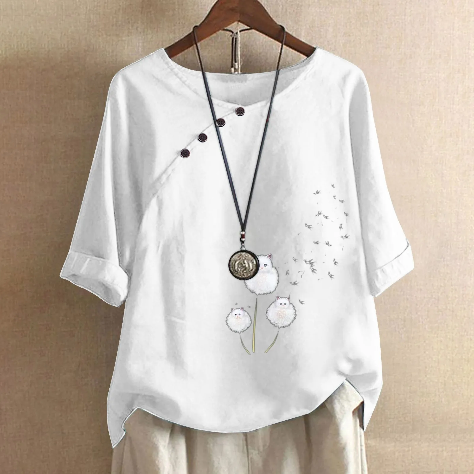 Cotton Line Shirts V Neck Short Sleeve Solid Blouse Tops Women Slash Neck Floral Print Pullover Harajuku Ropa De Mujer 2023
Cotton Line Shirts V Neck Short Sleeve Solid Blouse Tops Women Slash Neck Floral Print Pullover Harajuku Ropa De Mujer 2023