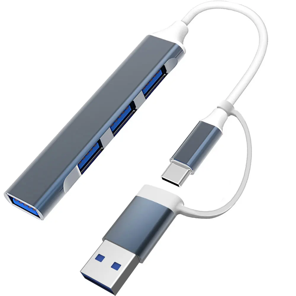 Aluminum Alloy Type C USB HUB Dock 3.0 USB 3.0 2.0 Hub 4 Ports Multi Splitter Adapter OTG for Lenovo HUAWEI Xiaomi Macbook
Aluminum Alloy Type C USB HUB Dock 3.0 USB 3.0 2.0 Hub 4 Ports Multi Splitter Adapter OTG for Lenovo HUAWEI Xiaomi Macbook