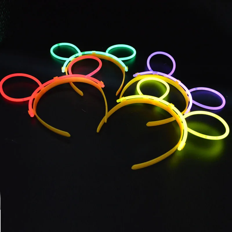 

30pcs Glow Stick Glasses Bunny Ear Headband Neon Party Bar Cosplay Birthday Wedding Rave Costume Easter Christmas Navidad