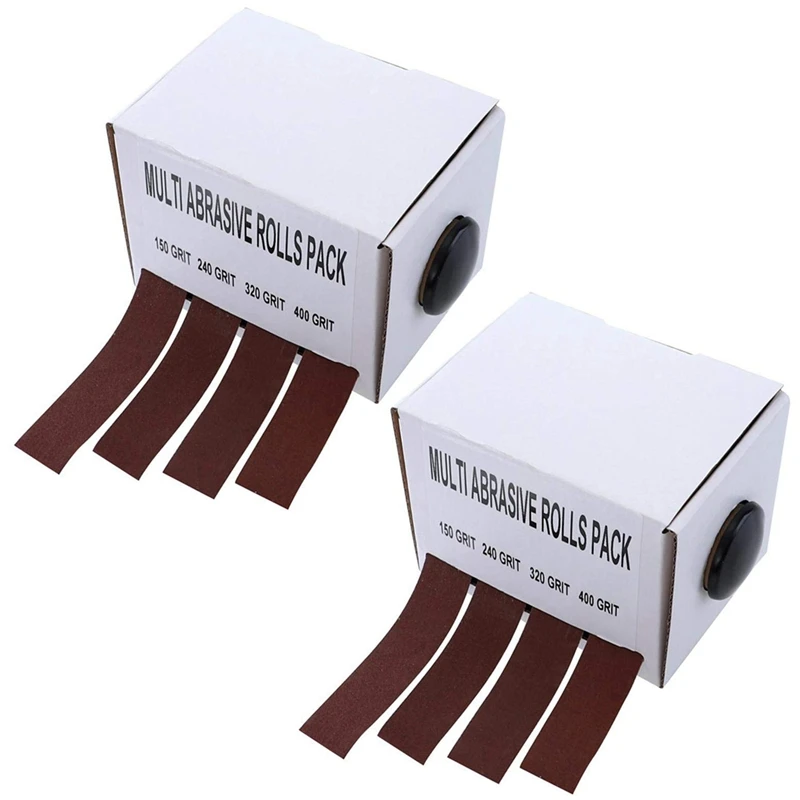 2 Set 4 Rolls Sanding Belt Drawable Emery Cloth Sandpaper Dry Abrasive Belt Box Wood Grinding Roll Belts
2 Set 4 Rolls Sanding Belt Drawable Emery Cloth Sandpaper Dry Abrasive Belt Box Wood Grinding Roll Belts