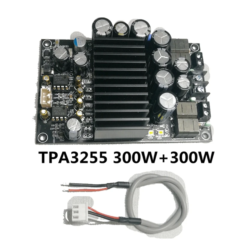 TPA3255 Class D Amplifier Board High Power Audio Power Amplifier Module 300Wx2 (1 Set,Black)
TPA3255 Class D Amplifier Board High Power Audio Power Amplifier Module 300Wx2 (1 Set,Black)