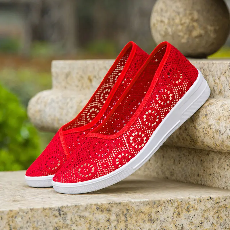 Summer Women Mesh Flat Shoes Slip-on Cotton Casual Shoes for Womans Lace Sneakers Breathable Ladies Loafers Soft Shoes Zapato
Summer Women Mesh Flat Shoes Slip-on Cotton Casual Shoes for Womans Lace Sneakers Breathable Ladies Loafers Soft Shoes Zapato