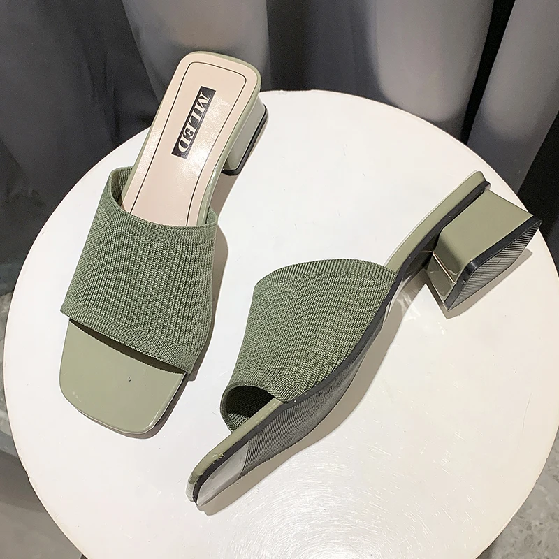 Women's Shoes Slippers Outdoor Summer New Fashion Knitted Stretch Open Toe Thick Sandals
Women's Shoes Slippers Outdoor Summer New Fashion Knitted Stretch Open Toe Thick Sandals