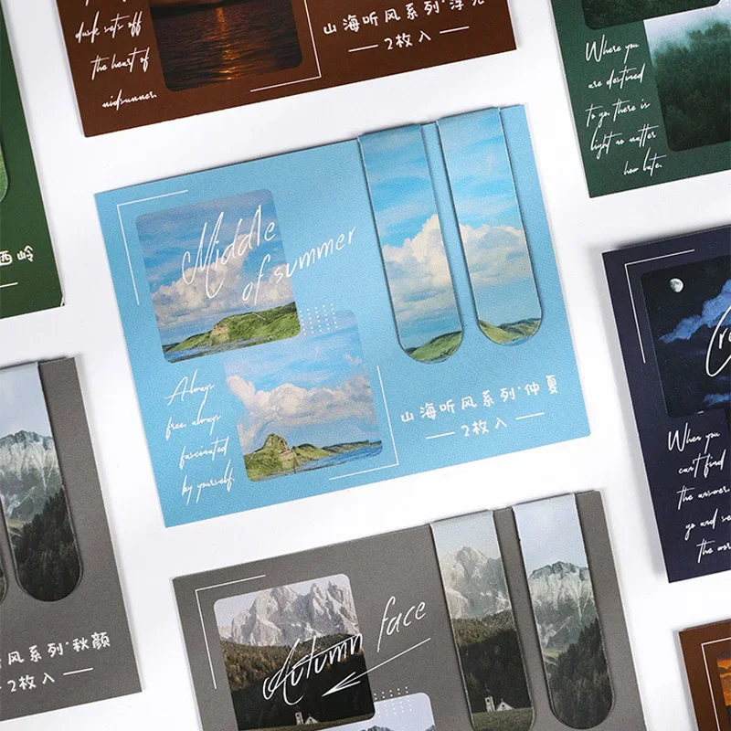 6 шт./набор, магнитные закладки с изображением природы
6 шт./набор, магнитные закладки с изображением природы