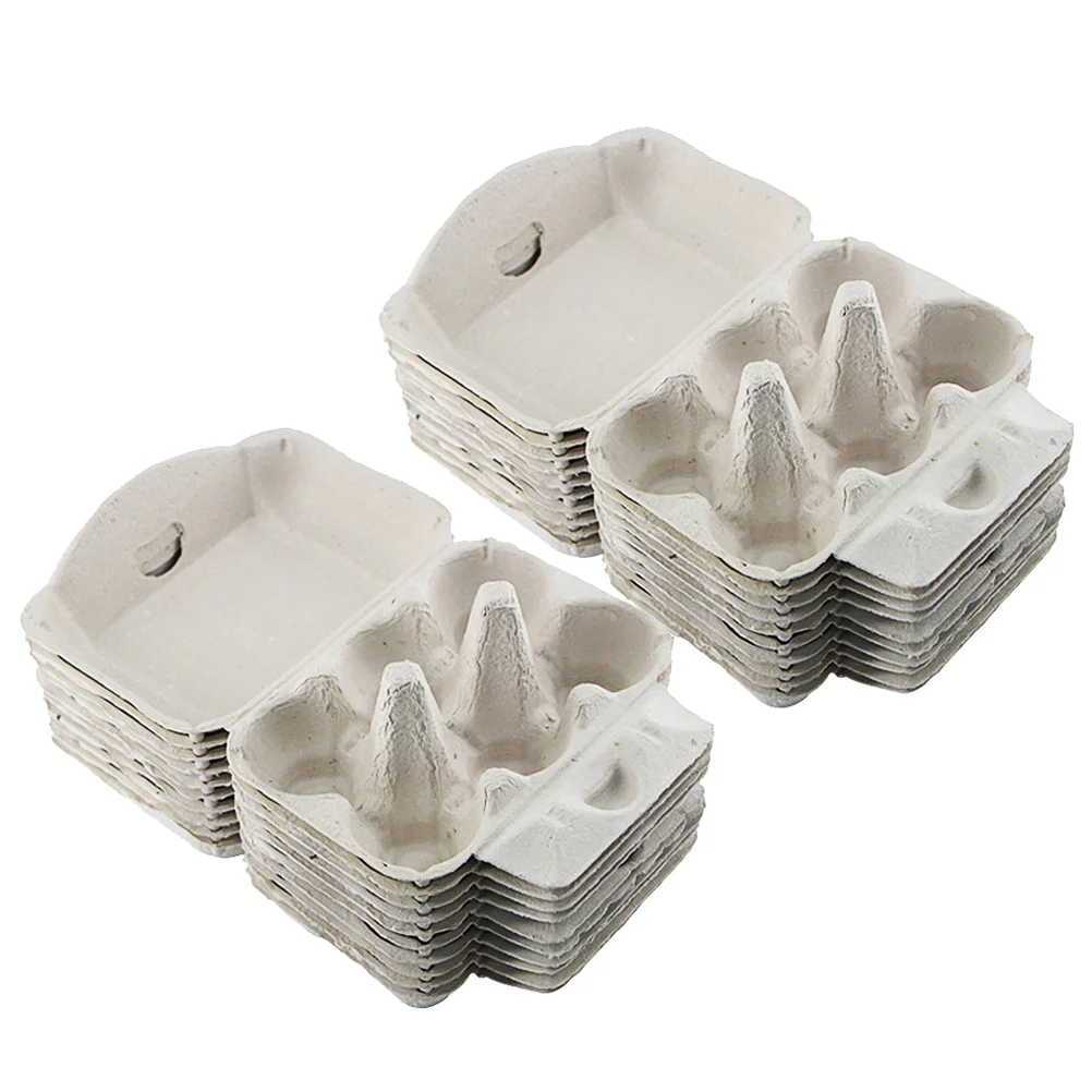 20 Pcs Pulp Egg Tray Portable Fridge Trays Storage Cases Packing Box Holders Paper Containers Travel
20 Pcs Pulp Egg Tray Portable Fridge Trays Storage Cases Packing Box Holders Paper Containers Travel
