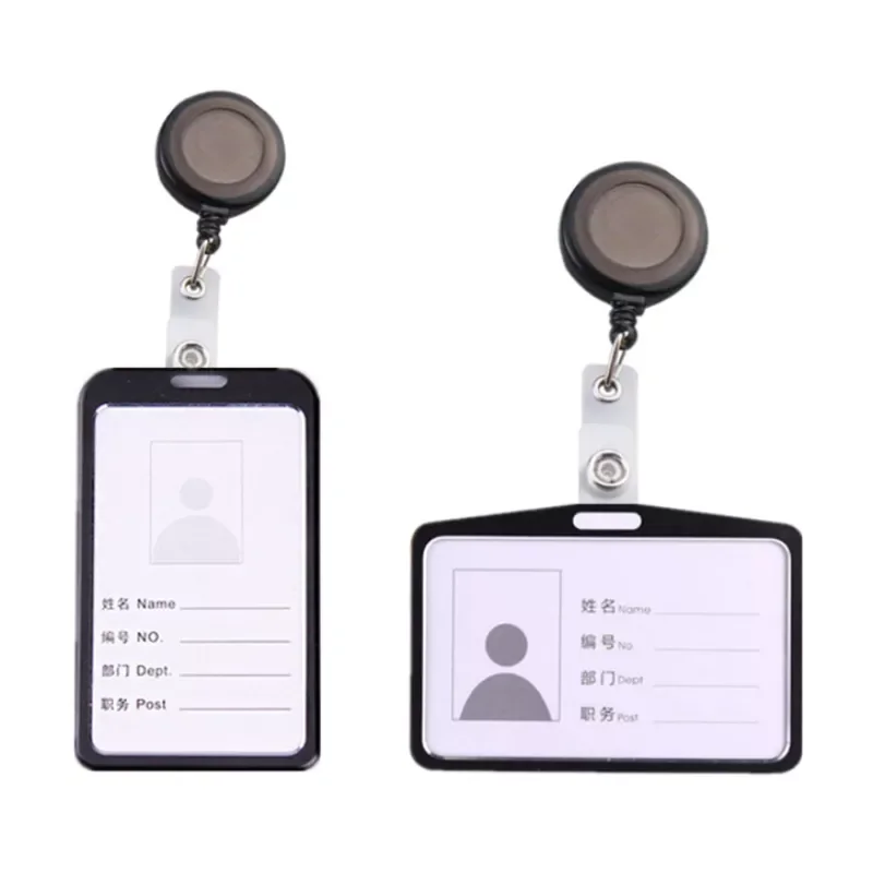 Horizontal Vertical Metal Staff Work Card Holder with Retractable Clip Badge Reel Name Tag ID Employee's Card Cover Badge Ca
Horizontal Vertical Metal Staff Work Card Holder with Retractable Clip Badge Reel Name Tag ID Employee's Card Cover Badge Ca