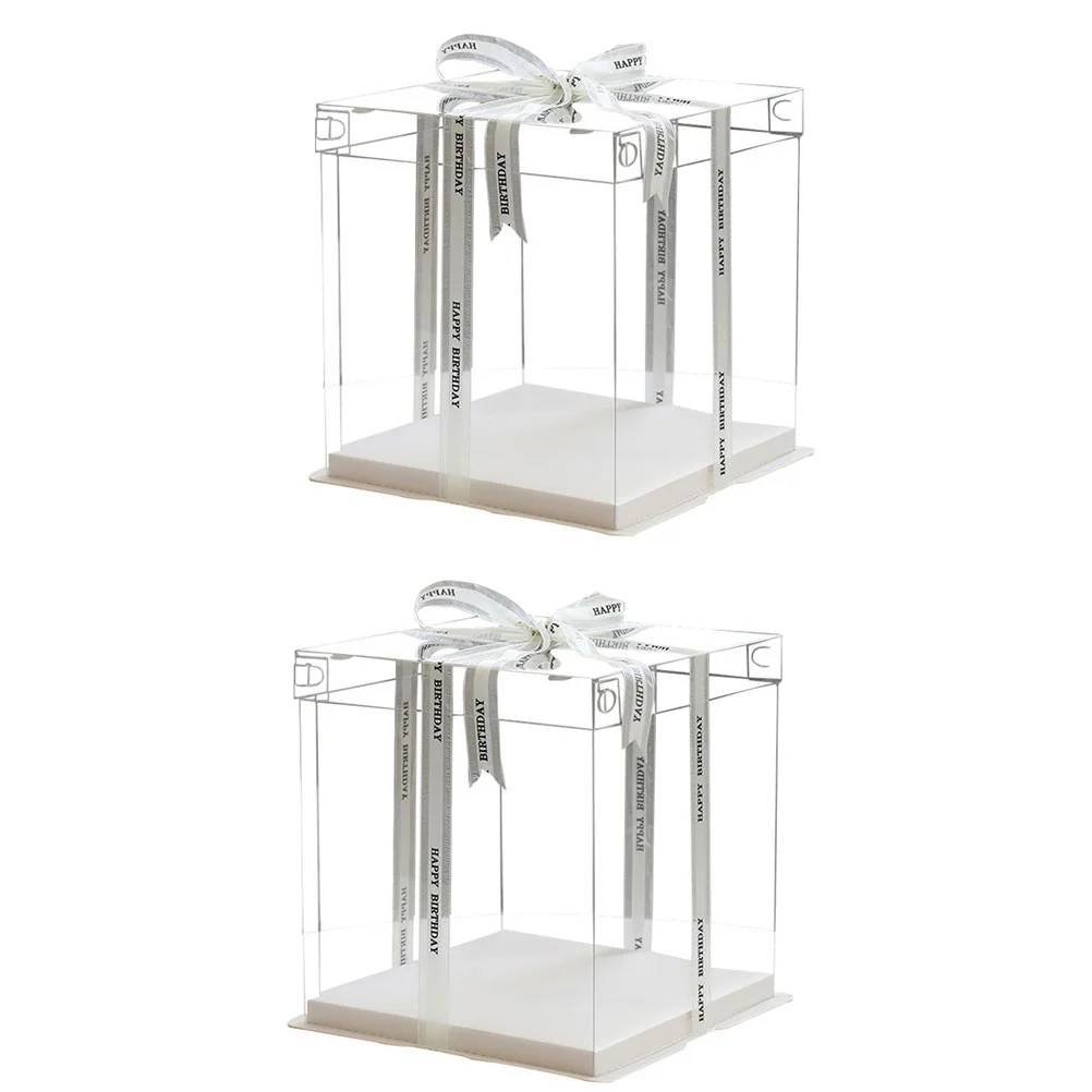 Cake Box Clear Boxes Container Carrier Transparent Packaging Wedding Bakery Display Cupcake Disposable Birthday Gift Holder
Cake Box Clear Boxes Container Carrier Transparent Packaging Wedding Bakery Display Cupcake Disposable Birthday Gift Holder