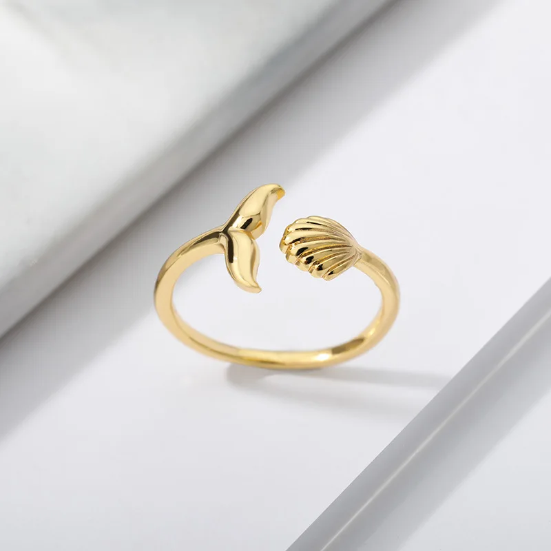 Korean Crystal Mermaid Tail Cuff Ring For Girls With Sea Whale Fish Tail Bague Shell Open Rings Romantic Gifts Faith Jewelry
Korean Crystal Mermaid Tail Cuff Ring For Girls With Sea Whale Fish Tail Bague Shell Open Rings Romantic Gifts Faith Jewelry