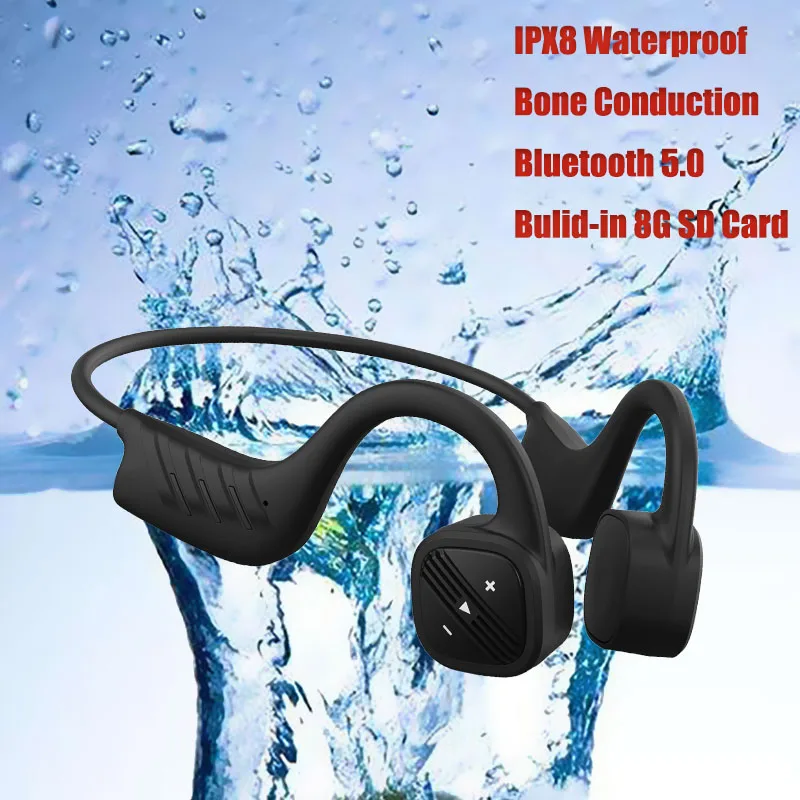 PB21 Bone Conduction Swimming Headphone Bluetooth Wireless Earphone 8GB IPX8 Waterproof MP3 Music Player Diving Sport Headset
PB21 Bone Conduction Swimming Headphone Bluetooth Wireless Earphone 8GB IPX8 Waterproof MP3 Music Player Diving Sport Headset
