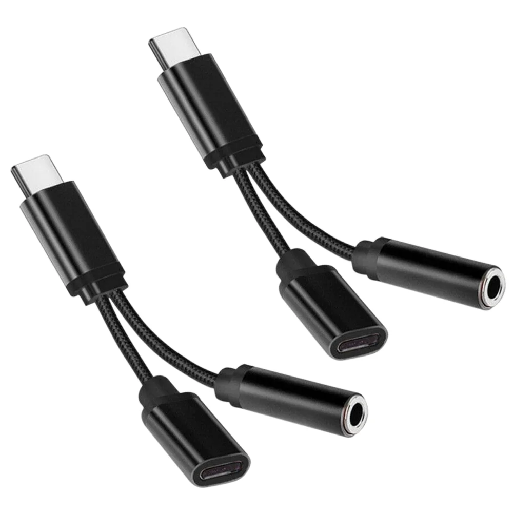 2 Pcs Audio Adapter Headphones Adapter Type C Aux Portable USB Audio Jack Adapter Nylon Braided Wire Type- C Converters Adapter 
2 Pcs Audio Adapter Headphones Adapter Type C Aux Portable USB Audio Jack Adapter Nylon Braided Wire Type- C Converters Adapter